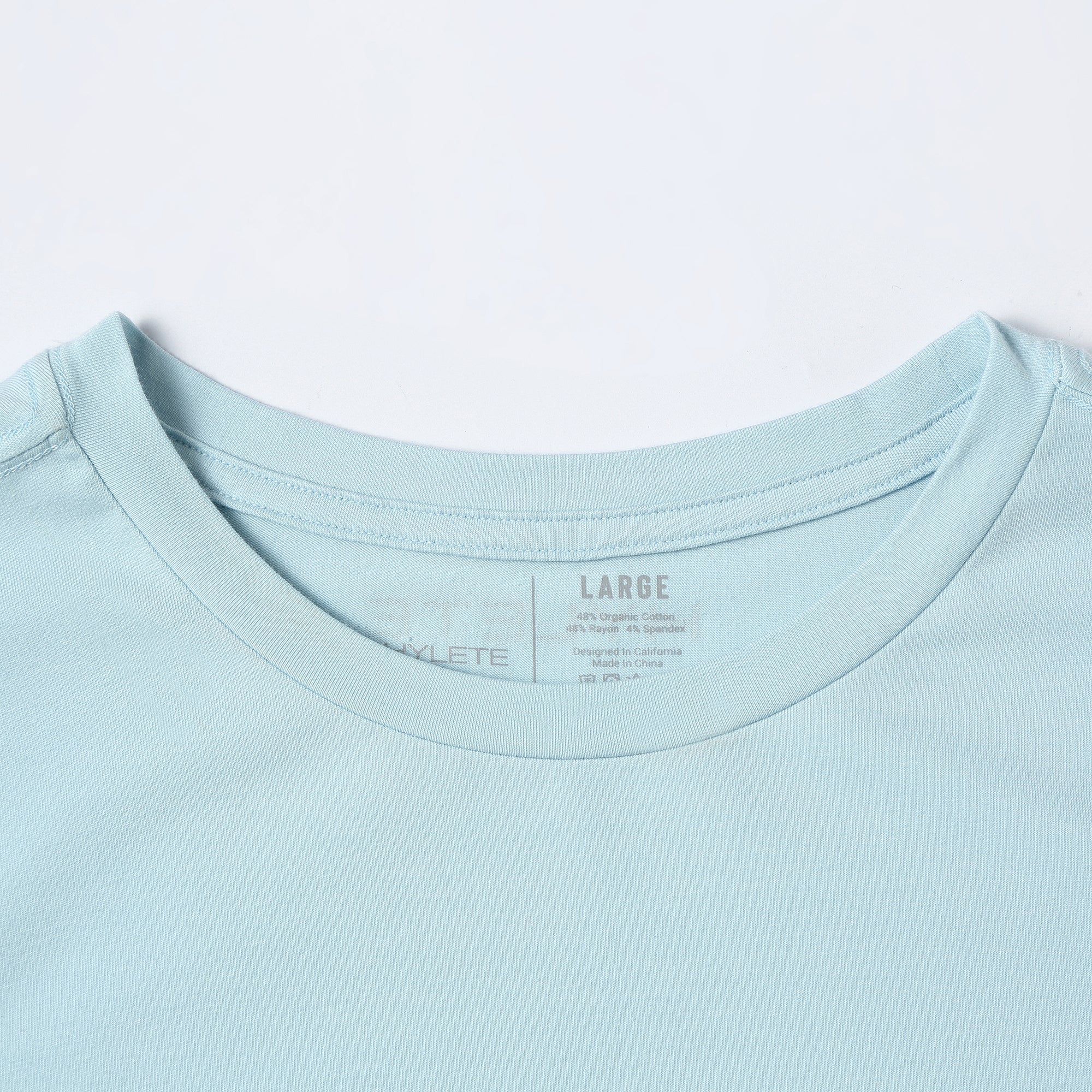 Minimalist HY-Blend Crew Tee Sky Blue